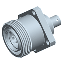Đầu nối Connector DIN 7/16 Right Angle cho cáp 1/2" thẳng.